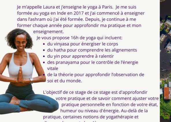 Stage de yoga avec Laura